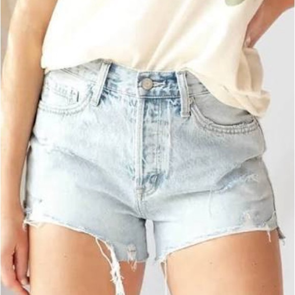 Abercrombie & Fitch Annie High Rise Jean Shorts - Picture 4 of 4